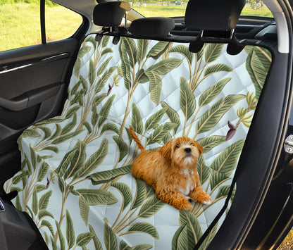 Banana Leaf Pattern Print Design BL03 Rear Dog  Seat Cover