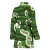 Cucumber Pattern Print Design CC01 Women Bathrobe