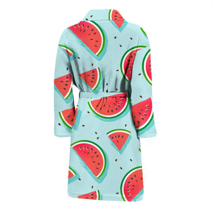 Watermelon Pattern Print Design WM03 Men Bathrobe