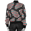 Angel Wings Pattern Print Design 05 Women's Bomber Jacket