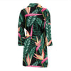 Bird Of Paradise Pattern Print Design BOP03 Men Bathrobe