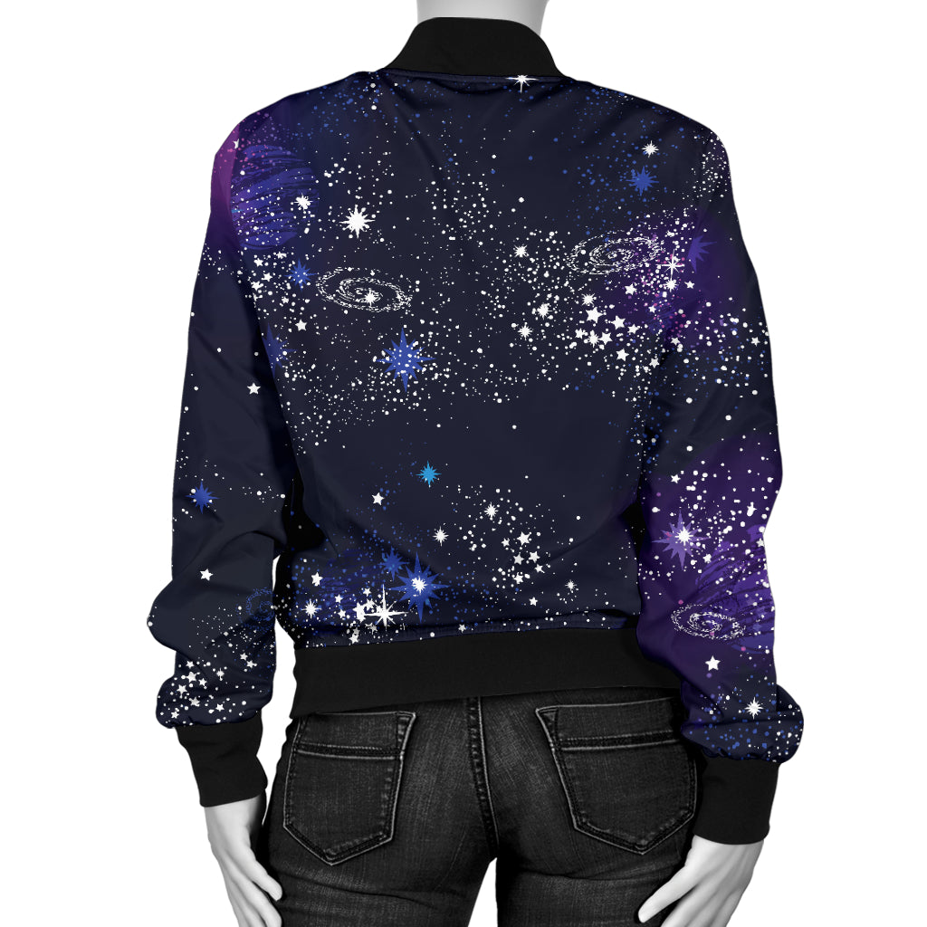 Cosmic Pattern Print Design 03 Women's Bomber Jacket
