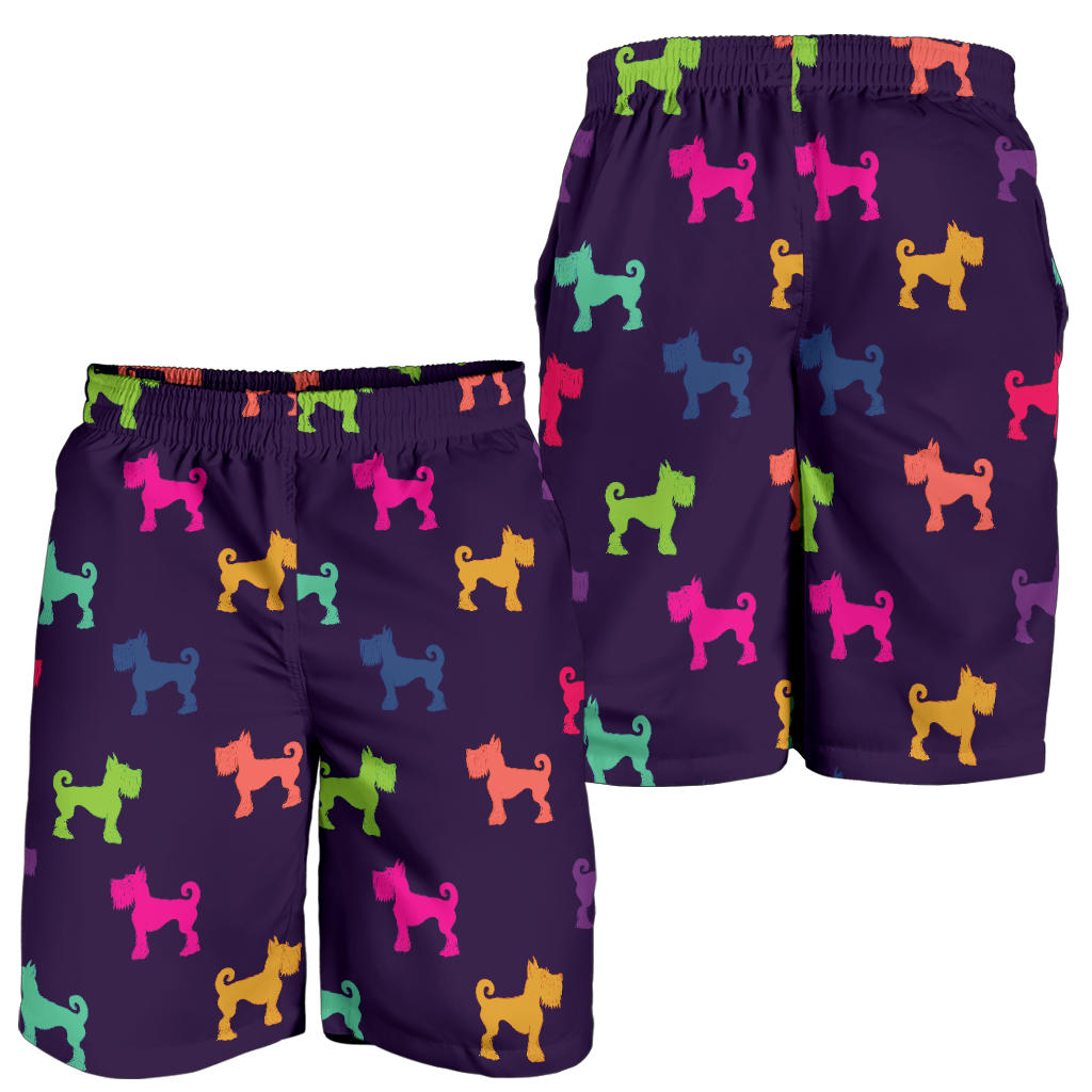 Schnauzers Pattern Print Design A05 Mens Shorts