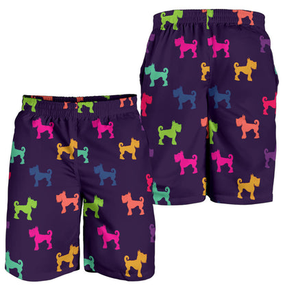 Schnauzers Pattern Print Design A05 Mens Shorts