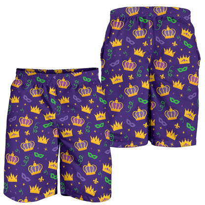 Mardi Gras Pattern Print Design 03 Mens Shorts
