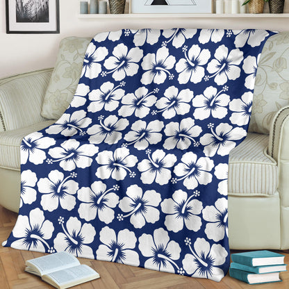 Hibiscus Pattern Print Design HB013 Fleece Blanket
