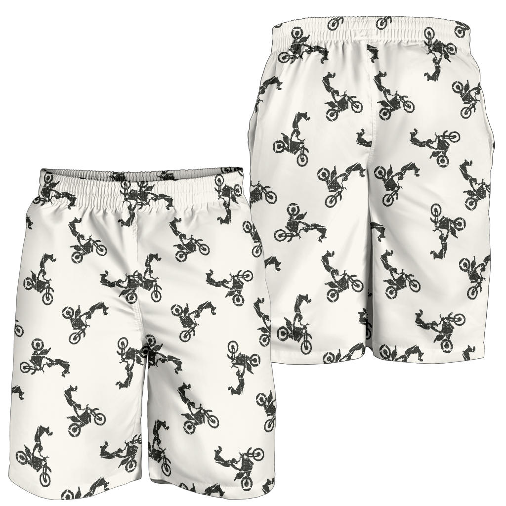 Motocross Pattern Print Design 03 Mens Shorts