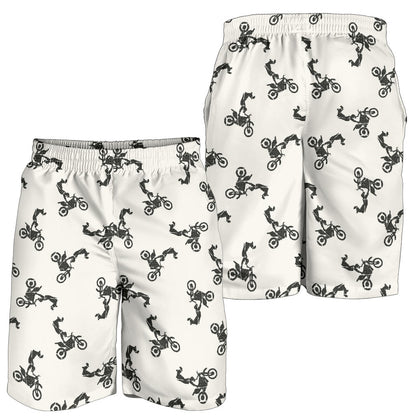 Motocross Pattern Print Design 03 Mens Shorts