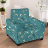 Sea Turtle Pattern Print Design T02 Armchair Slipcover