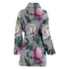 Peony Pattern Print Design PE01 Women Bathrobe