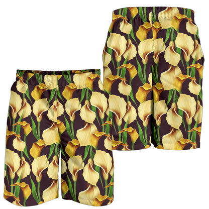 Lily Pattern Print Design LY013 Mens Shorts