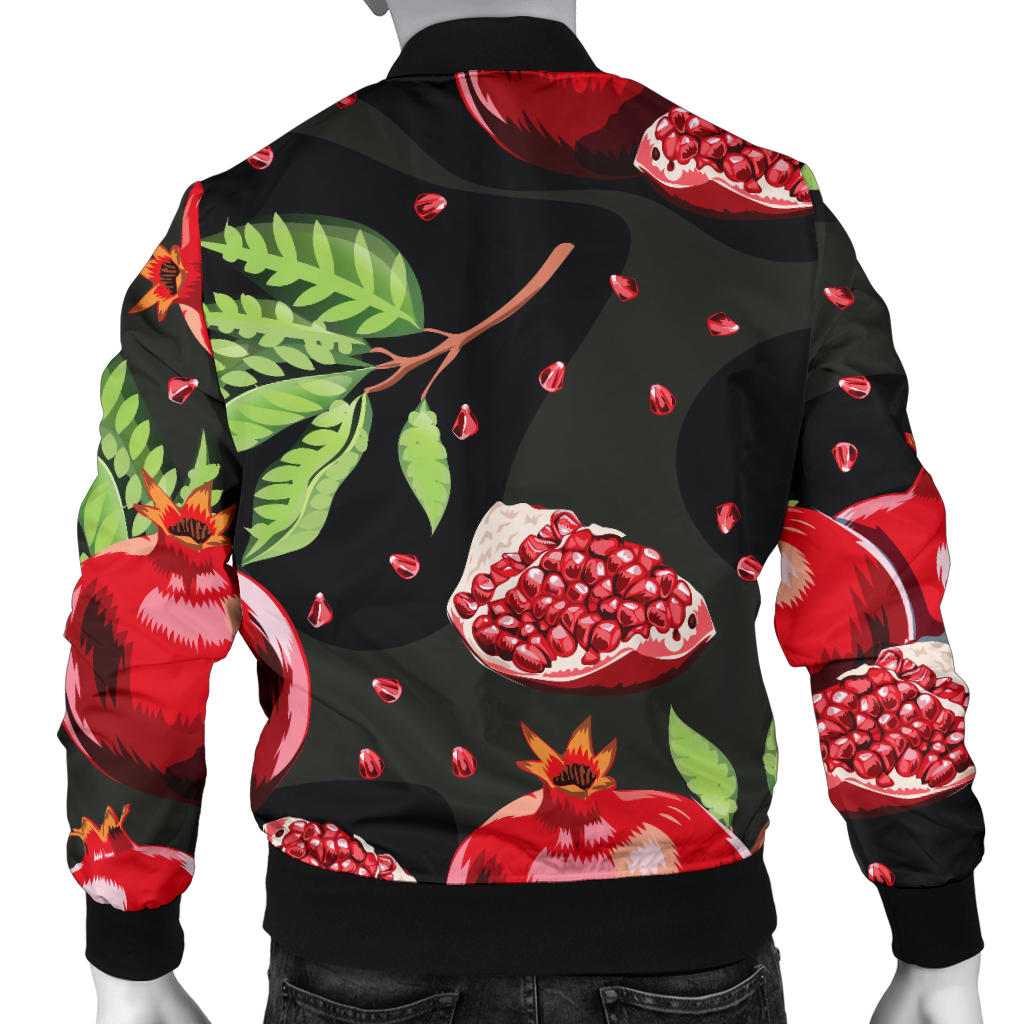 Pomegranate Pattern Print Design PG06 Men Bomber Jacket