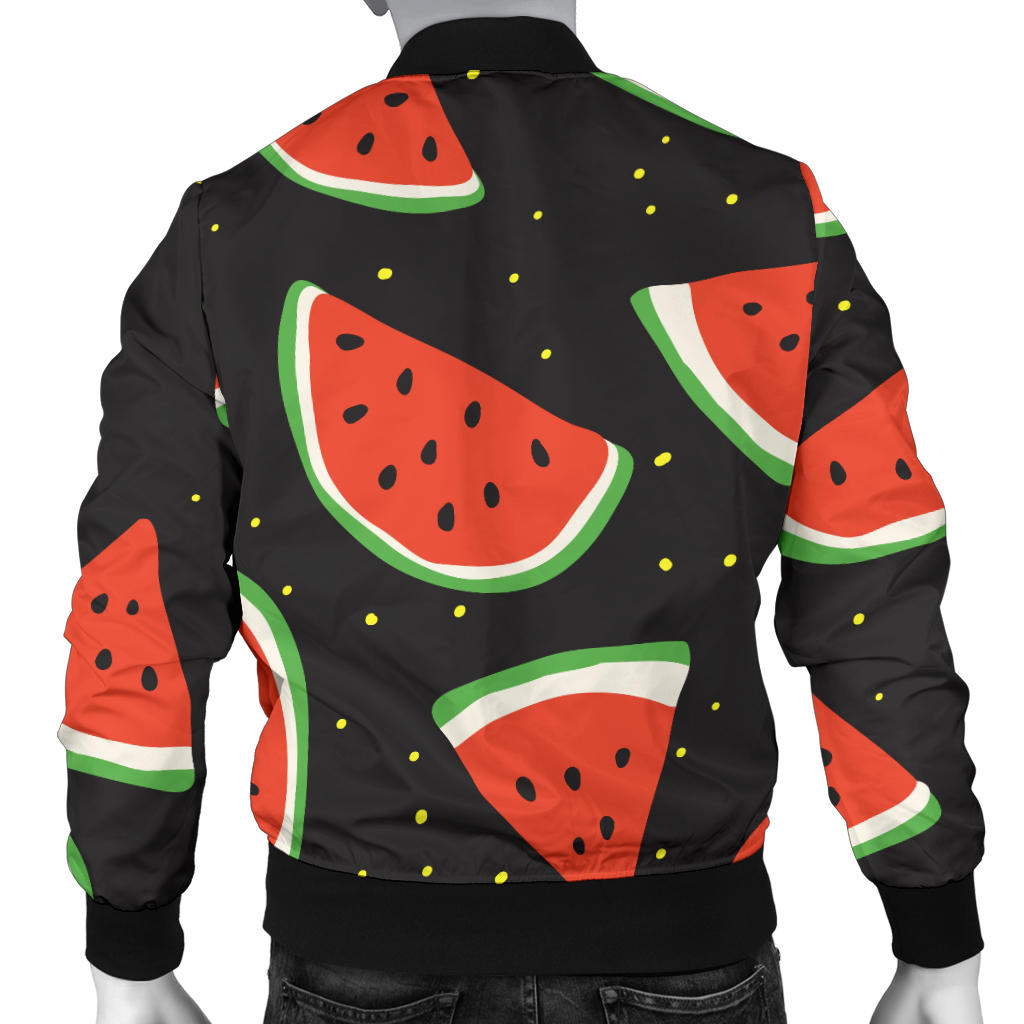 Watermelon Pattern Print Design WM09 Men Bomber Jacket