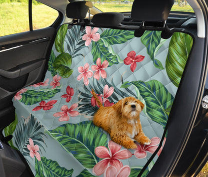 Plumeria Pattern Print Design PM027 Rear Dog  Seat Cover