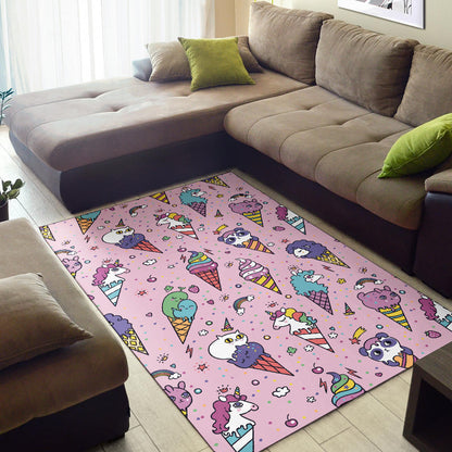 Ice Cream Pattern Print Design IC05 Area Rugs