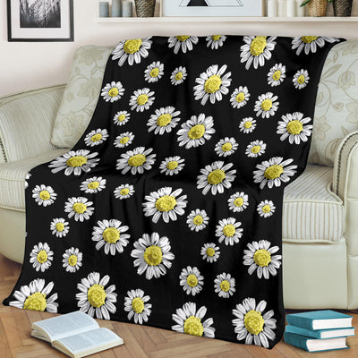 Daisy Pattern Print Design DS01 Fleece Blanket