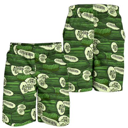 Cucumber Pattern Print Design CC01 Mens Shorts