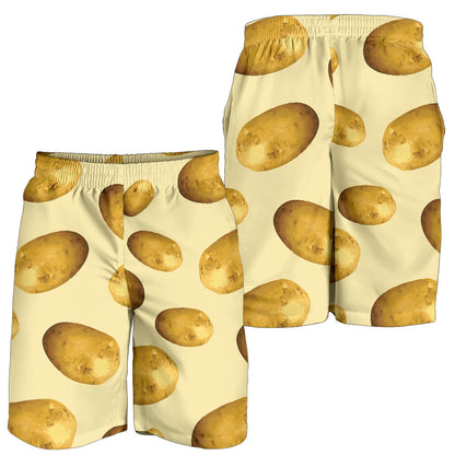 Potato Pattern Print Design A01 Mens Shorts