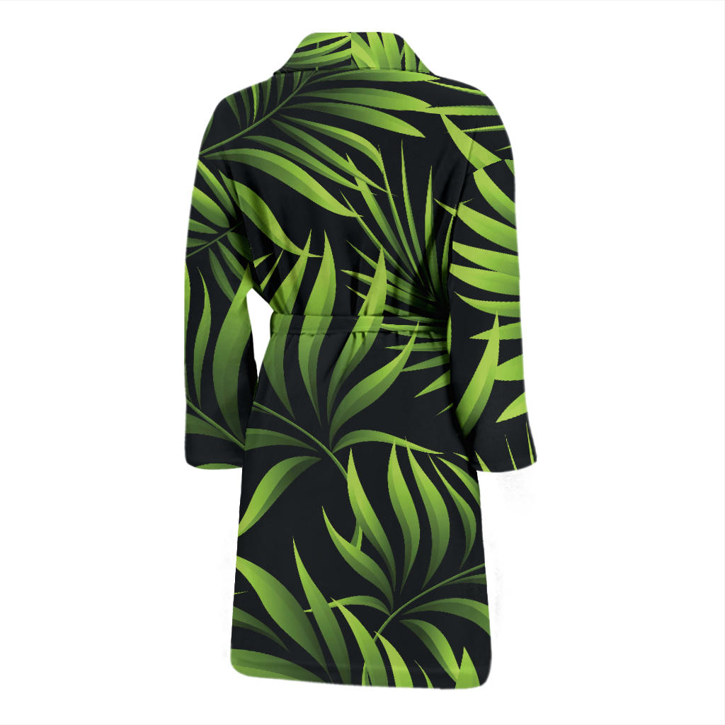 Palm Leaves Pattern Print Design PL07 Men Bathrobe