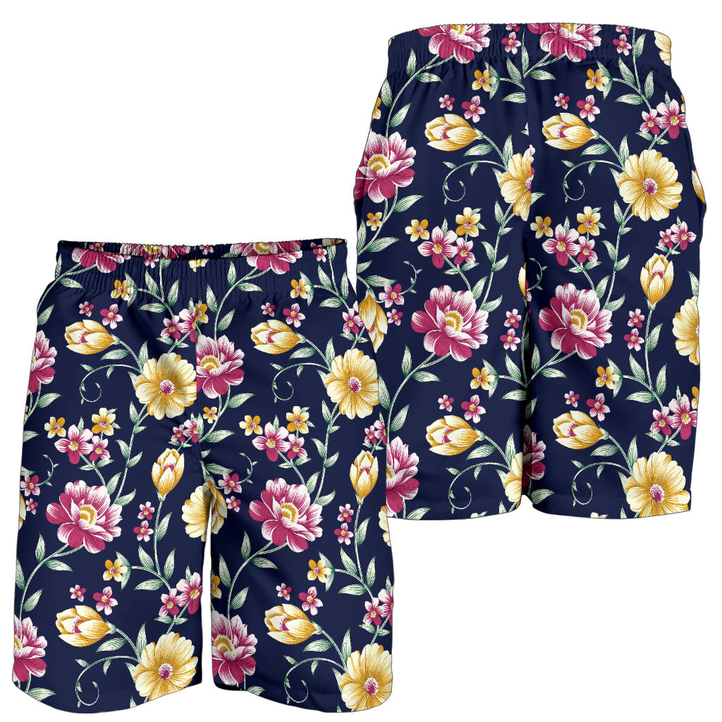 Gerberas Pattern Print Design GB03 Mens Shorts