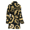 Bitcoin Pattern Print Design DO06 Women Bathrobe