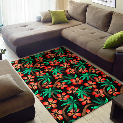 Hawaiian Themed Pattern Print Design H022 Area Rugs