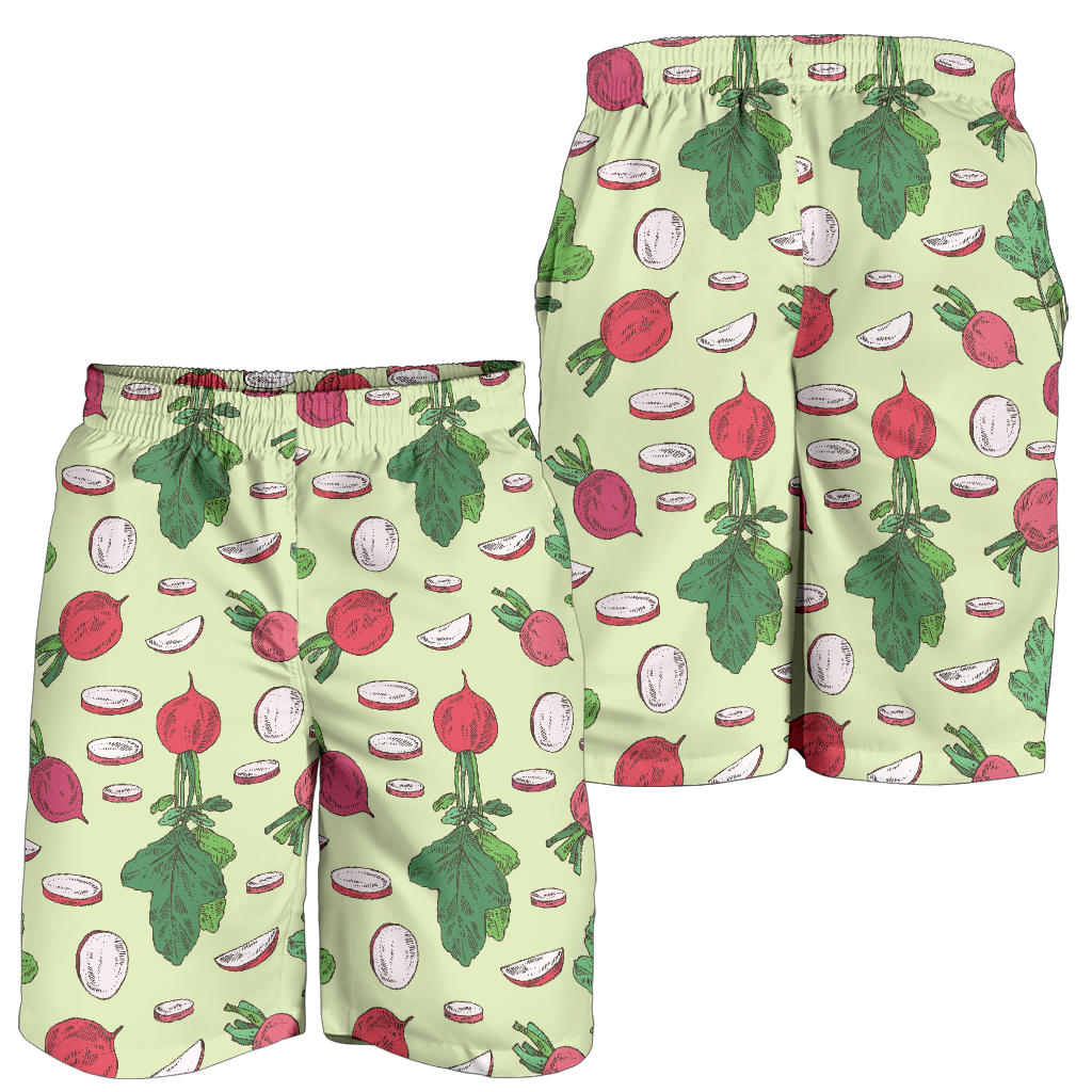 Radish Pattern Print Design A04 Mens Shorts