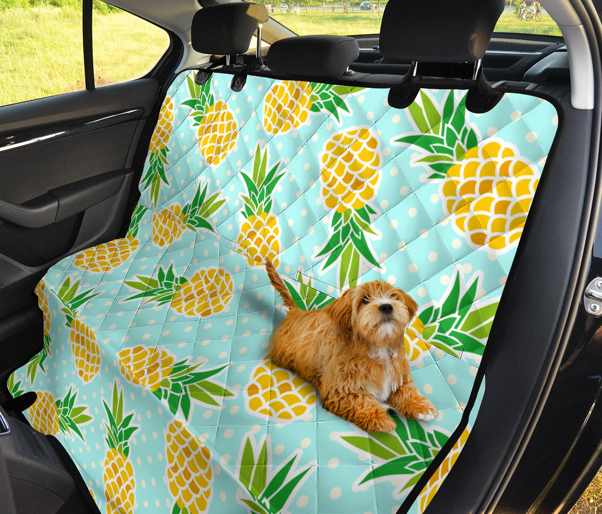 Pineapple Pattern Print Design PP01 Rear Dog  Seat Cover