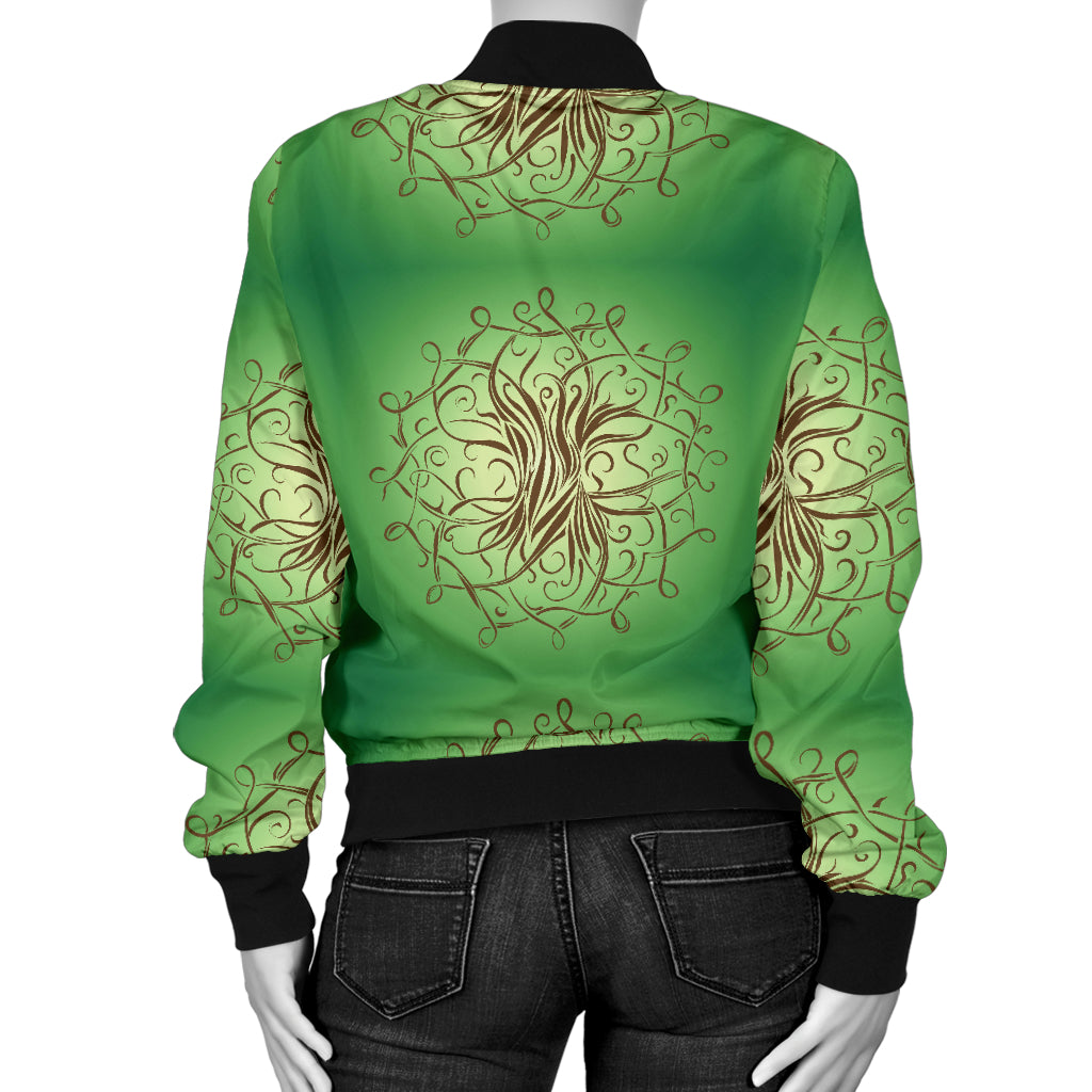Celtic Pattern Print Design 05 Women's Bomber Jacket