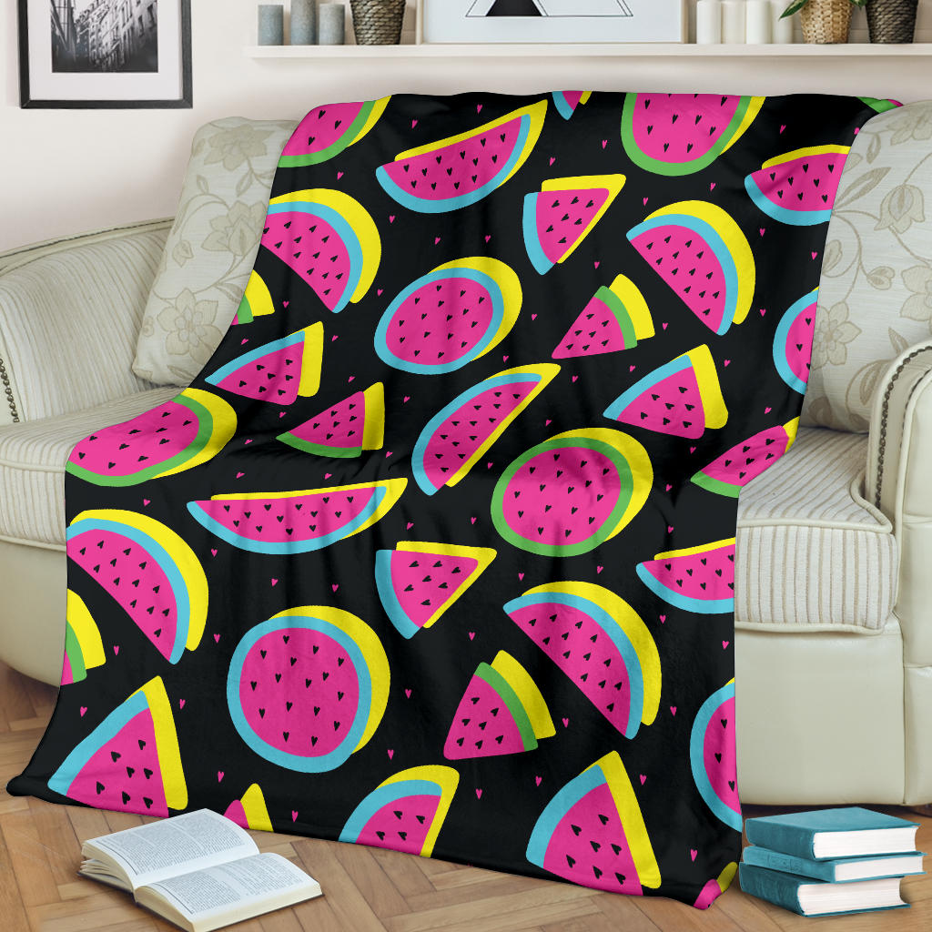 Watermelon Pattern Print Design WM07 Fleece Blanket