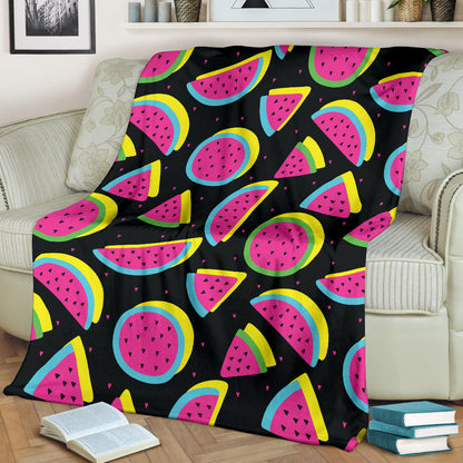Watermelon Pattern Print Design WM07 Fleece Blanket