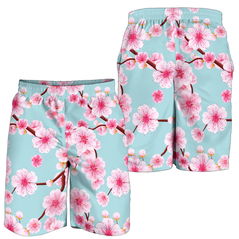 Cherry Blossom Pattern Print Design CB04 Mens Shorts