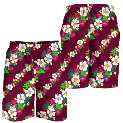 Hawaiian Themed Pattern Print Design H06 Mens Shorts