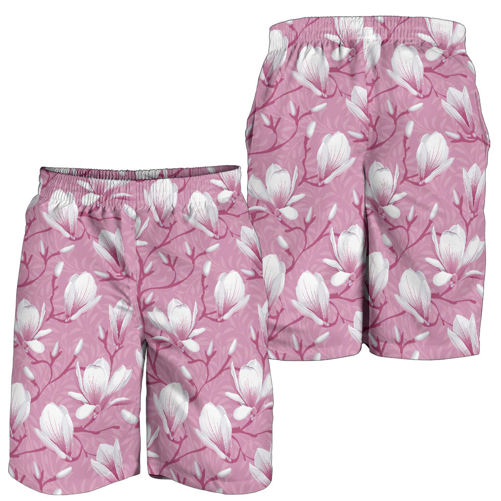 Magnolia Pattern Print Design MAG05 Mens Shorts