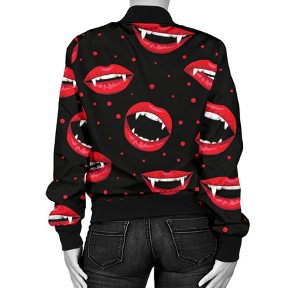 Halloween Pattern Print Design 01 Women's Bomber Jacket