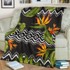 Bird Of Paradise Pattern Print Design BOP07 Fleece Blanket