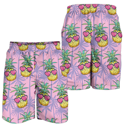 Pineapple Pattern Print Design PP06 Mens Shorts