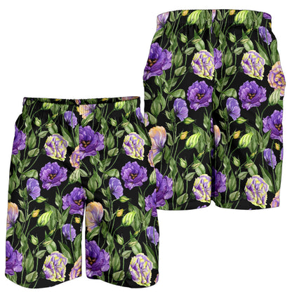 Lisianthus Pattern Print Design LT02 Mens Shorts