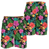 Hibiscus Red Hawaiian Flower Mens Shorts