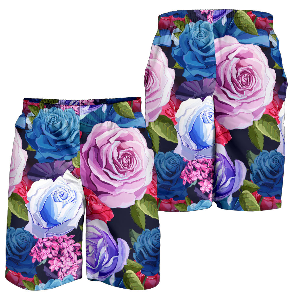 Rose Pattern Print Design RO09 Mens Shorts