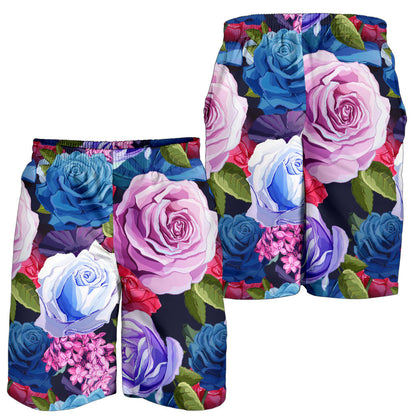 Rose Pattern Print Design RO09 Mens Shorts