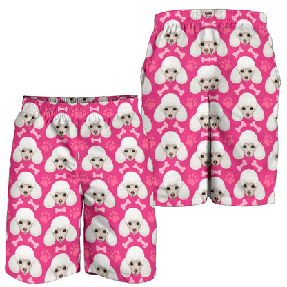 Poodle Pattern Print Design A04 Mens Shorts