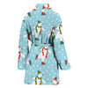 Polar Bear Pattern Print Design PB07 Women Bathrobe