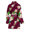 Hawaiian Themed Pattern Print Design H06 Women Bathrobe