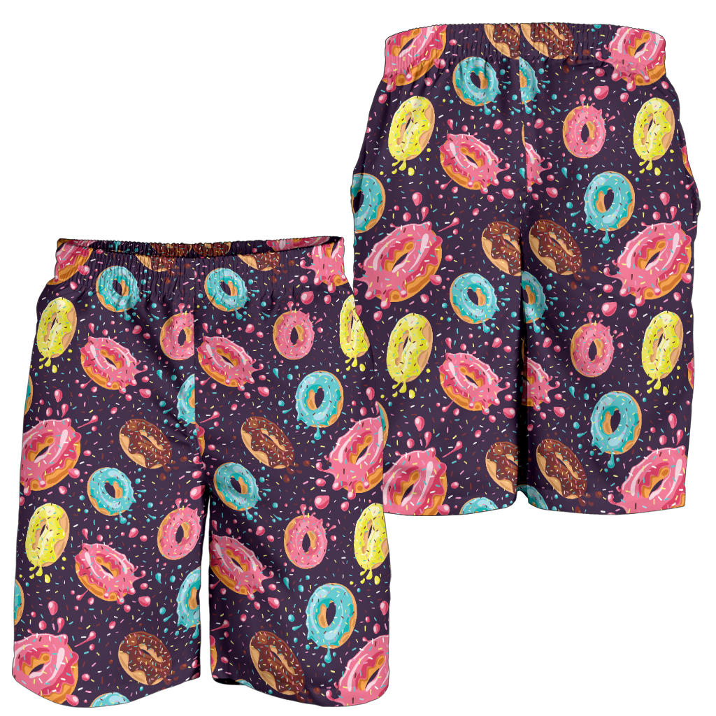 Donut Pattern Print Design DN03 Mens Shorts