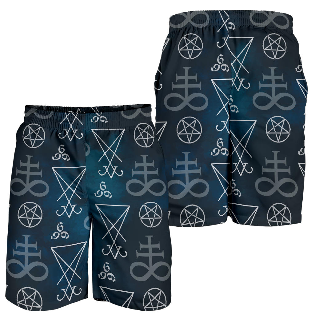Pentagram Pattern Print Design A03 Mens Shorts