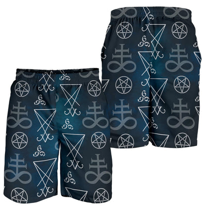 Pentagram Pattern Print Design A03 Mens Shorts