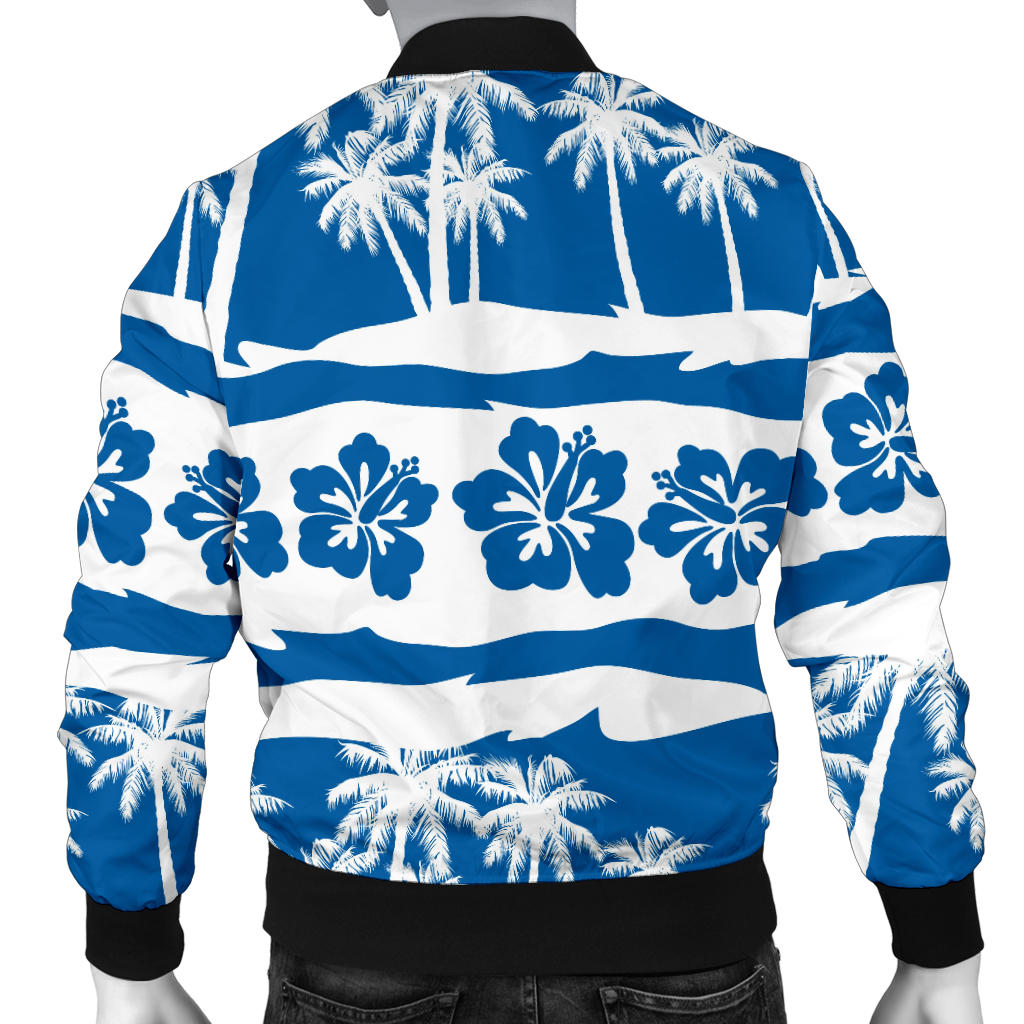 Hawaiian Themed Pattern Print Design H021 Men Bomber Jacket