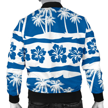Hawaiian Themed Pattern Print Design H021 Men Bomber Jacket