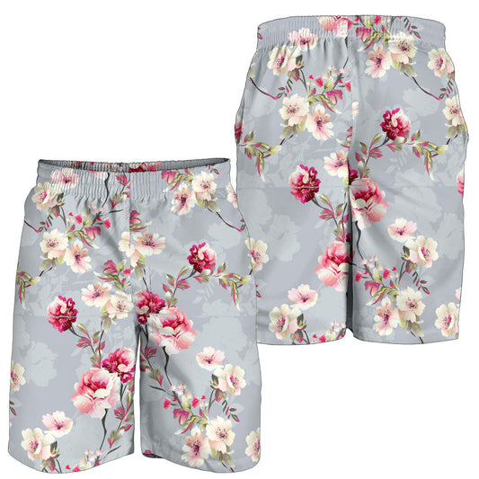 Summer Floral Pattern Print Design SF02 Mens Shorts